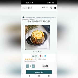 New,Pampered Chef Pineapple Wedger